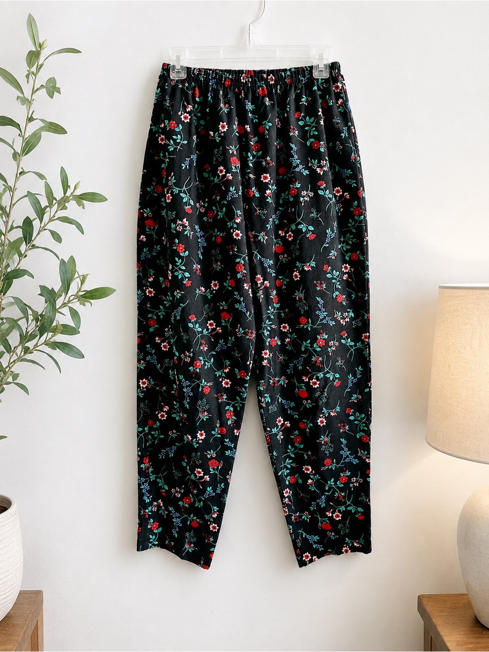 Vintage 1980s Special Review Floral Cottagecore Pants Medium Boho  high waist
